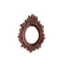 Ornament lila open lijst 6.5x5cm p/st