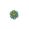 Flatback mintgroen margriet 2.2cm p/st