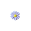 Flatback lila margriet 2.2cm p/st