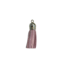 Kwast lila suede imitatie leer 4cm p/st