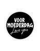 Sticker voor moederdag 35mm p/20st zwart
