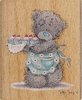 Me to you beertje met taartjes 7.6x6.3cm p/st
