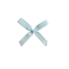 Strik blauw ruit plakker 3.5cm p/5st