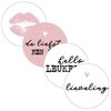 Sticker Liefste 40mm p/20st assorti