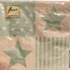 Servetten ster lichtblauw 33x33cm p/20st