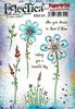 Rubber stamp bloemen A5 p/st