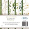 Paper pad Golden Dreams Flowers 15x15cm p/24vel