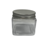 Pot 7x7x6cm p/st schroef plastic transparant vierkant