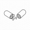 Stamp love pil 25x15mm p/st rubber unmounted