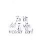 Stamp zo blij dat jij moeder 35x25mm p/st rubber unmounted