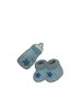 Applicatie blauw p/2st Luxe slofjes