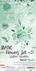 Basic FLower Set4 Mint 15x30.5cm p/18vel