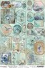 Cardboard die cuts Ocean Deep A4 p/vel