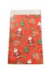 Zakken rood kerstman hohoho 12x19cm p/25st