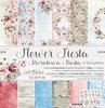 Paper pad 30.5x30.5cm Flower fiesta p/6vel