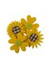 Vilt zonnebloemen p/20st geelVilt zonnebloemen p/20st geel