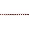 Lint bruin zigzag band Hip-line 8mm p/m