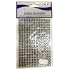 Plakparel vierkant diamant 6mm p/247st zilver