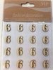 Cijfers nr6 2cm p/16st hout
