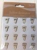 Cijfers nr7 2cm p/16st hout