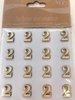 Cijfers nr2 2cm p/16st hout