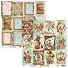 Scrappapier Woodland labels 30.5x30.5cm p/vel