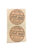 Stickers veel liefs p/100st 3.5cm kraft hele dikke knuffel