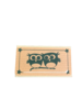 Stickers uiltjes op tak met sterretjes p/20st 6x3cm kraft
