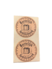 Stickers Hartelijk gefeliciteerd p/20st 3.5cm kraft