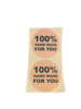 Stickers 100% handmade for you p/500st kraft 3.5cm