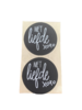 Stickers liefde xxx p/100st zwart