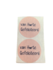 Stickers van harte gefeliciteerd p/100st kraft 35mm