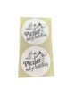 Stickers veel plezier met je bestelling p/500st wit