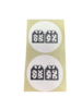 Stickers kadootjes wit p/500st 35mm