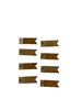 Stickers wimpels 1.5x4cm p/8st kurk en jute