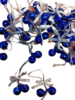 Belletjes blauw 1cm p/25st rondje 