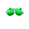 Belletjes groen 2cm p/st kikker oogjes