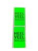 Stickers groen p/100st heel veel succes 