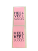 Stickers lichtroze p/100st heel veel succes 