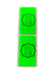 Stickers groen p/100st veel geluk 