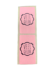 Stickers lichtroze p/100st veel geluk 