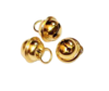 Belletjes goud 2cm p/5st rond