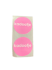 Stickers kadootje lichtroze p/20st 3.5cm