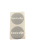 Stickers kadootje grijs p/20st 3.5cm