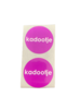 Stickers kadootje paars p/20st 3.5cm