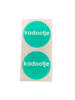 Stickers kadootje donkergroen p/20st 30mm