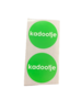 Stickers kadootje grasgroen p/20st 30mm