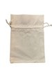 Zakken 7x10cm naturel katoen met touwtje p/st