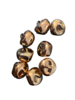 Belletjes rose/goud 2.0cm p/14st koker 
