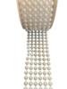Lint creme p/2.7mtr parels platte 6 rij